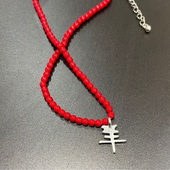 YEAR OF THE RAM Beaded Necklace Pendant Sign Zodiac Costume Jewelry Lucky Amulet - Picture 3 of 7